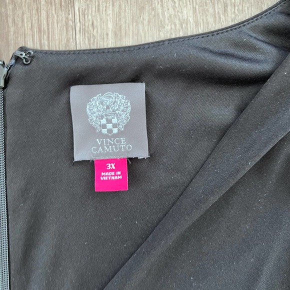 Vince Camuto 3 XL Black w Gold Plated Belt Pantsuit Romper - Picture 3 of 11